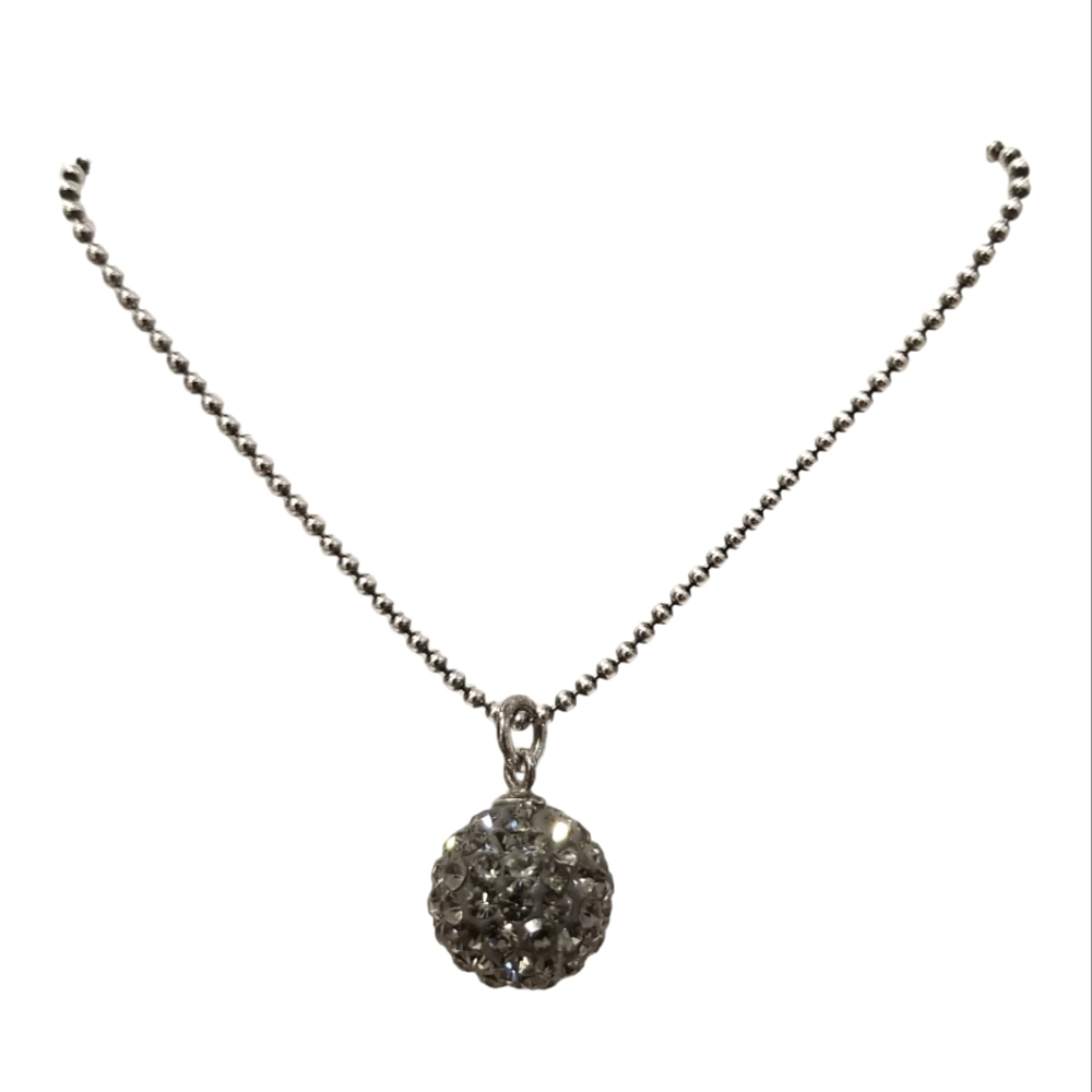 Park and Buzz Radiance Necklace, Charcoal, 10mm